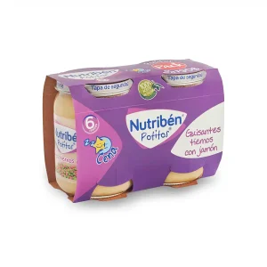 NUTRIBEN CENA GUISANTES TIERNOS CON JAMON POTITO